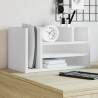  Desk Organiser White 44.5x24x25 cm Engineered wood Colour white 