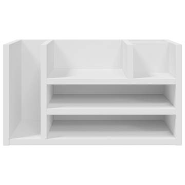 Desk Organiser White 44.5x24x25 cm - Stylish Storage Solution