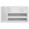 Desk Organiser White 44.5x24x25 cm - Stylish Storage Solution