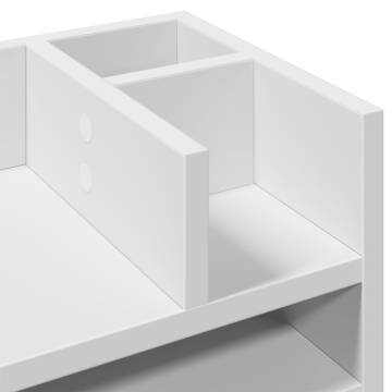 Desk Organiser White 44.5x24x25 cm - Stylish Storage Solution