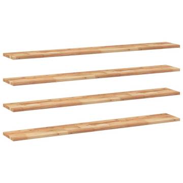 Quality Floating Shelves - 4 pcs Solid Acacia Wood | HipoMarket