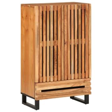 Highboard 60x34x100 cm Solid Wood Acacia - Industrial Style