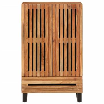 Highboard 60x34x100 cm Solid Wood Acacia - Industrial Style