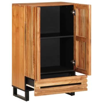 Highboard 60x34x100 cm Solid Wood Acacia - Industrial Style