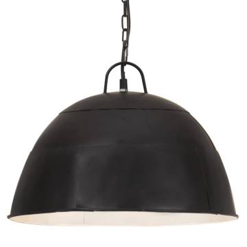 Industrial Vintage Hanging Lamp 25W - Black Round 41 cm E27