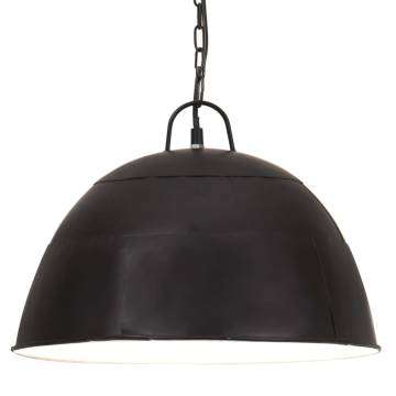 Industrial Vintage Hanging Lamp 25W - Black Round 41 cm E27