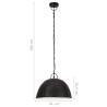 Industrial Vintage Hanging Lamp 25W - Black Round 41 cm E27