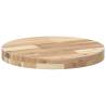 Round Solid Wood Acacia Table Top Ø40x4 cm - Hipo Market