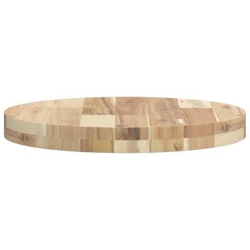 Round Solid Wood Acacia Table Top Ø40x4 cm - Hipo Market