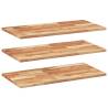 Floating Shelves 3 pcs - Solid Acacia Wood - 60x40x2 cm