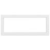 Shelf Brackets for Washbasin - 2 pcs White Rectangular Steel