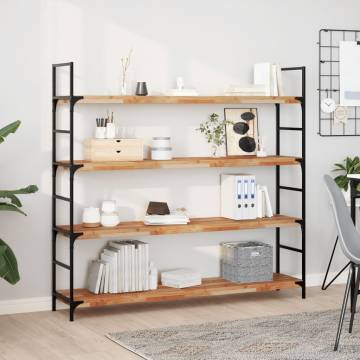 Floating Shelves 4 pcs - Solid Acacia Wood | Hipomarket