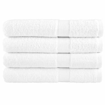 Premium Sauna Towels SOLUND - 4pcs White 80x200cm | HipoMarket