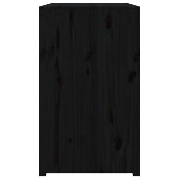 Outdoor Kitchen Cabinet Black - Solid Pine 106x55x92 cm