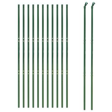 Wire Mesh Fence Green 1.4x25m Galvanised Steel - HipoMarket