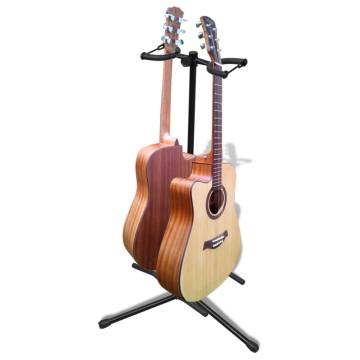 Adjustable Double Guitar Stand - Foldable & Durable | HipoMarket