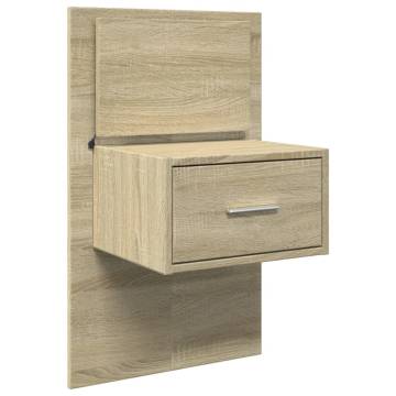 Stylish Bed Headboard with Cabinets - Sonoma Oak 160 cm