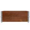 Pallet Collars 2 pcs Brown 100x100 cm Solid Wood Pine