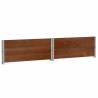 Pallet Collars 2 pcs Brown 100x100 cm Solid Wood Pine