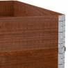 Pallet Collars 2 pcs Brown 100x100 cm Solid Wood Pine