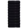  Premium Shower Towels SOLUND 10 pcs Black 70x140 cm 600 gsm Colour black Size 70 x 140 cm Quantity in Package 10 