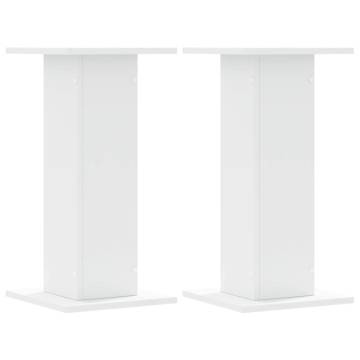 Plant Stands Set - White Engineered Wood 30x30x60 cm