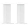 Plant Stands Set - White Engineered Wood 30x30x60 cm