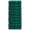  Premium Shower Towels SOLUND 10 pcs Green 70x140 cm 600 gsm Colour green Size 70 x 140 cm Quantity in Package 10 