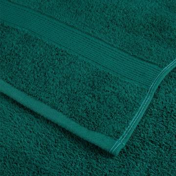 Premium Shower Towels SOLUND - 10 pcs Green, 70x140 cm