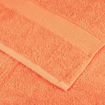 Premium Shower Towels SOLUND 4 pcs - Orange 70x140 cm