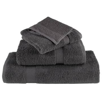 Premium SOLUND Shower Towels - 4pcs Anthracite 70x140cm