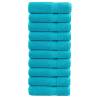  Premium Hand Towels SOLUND 10 pcs Turquoise 50x100 cm 600 gsm Colour turquoise Size 50 x 100 cm Quantity in Package 10 