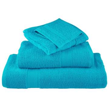 Premium Hand Towels SOLUND - 10 pcs Turquoise 50x100 cm