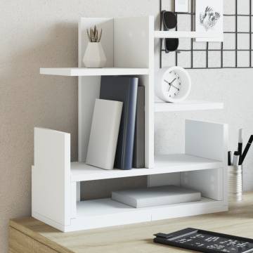 Stylish White Desk Organiser - 49x20x52.5 cm - UK