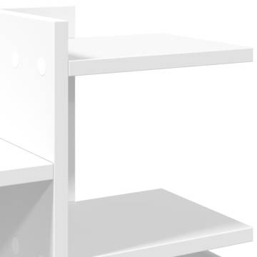 Stylish White Desk Organiser - 49x20x52.5 cm - UK