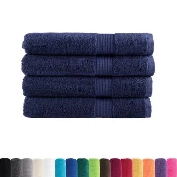 Premium Sauna Towels SOLUND - 4pcs Navy Blue 80x200cm 600gsm