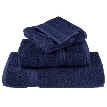 Premium Sauna Towels SOLUND - 4pcs Navy Blue 80x200cm 600gsm