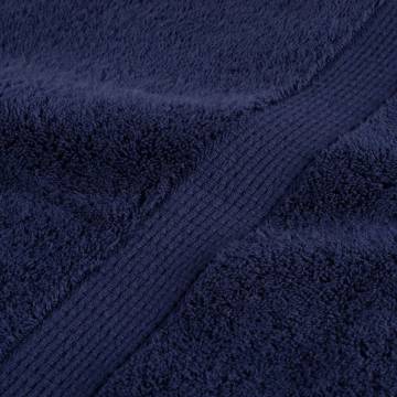 Premium Sauna Towels SOLUND - 4pcs Navy Blue 80x200cm 600gsm