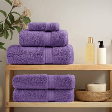 Premium Purple Shower Towels SOLUND - 4 pcs, 70x140 cm