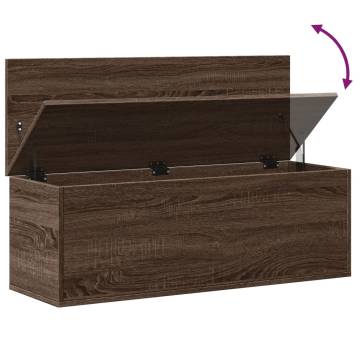 Storage Box Brown Oak - Stylish & Durable 102x35x35 cm