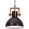 Industrial Hanging Lamp 25 W Black Round 30 cm E27