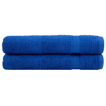 Premium Sauna Towels SOLUND 2pcs Blue 80x200cm | 600gsm