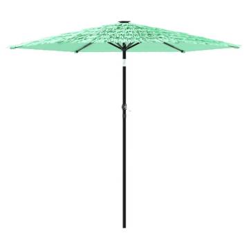 Garden Parasol with Steel Pole - Green 268x268 cm