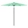 Garden Parasol with Steel Pole - Green 268x268 cm