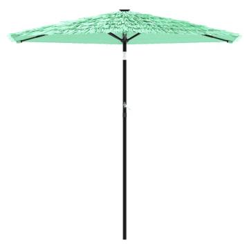 Garden Parasol with Steel Pole - Green 268x268 cm