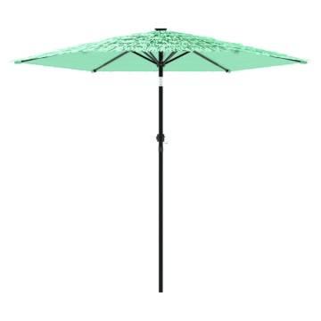 Garden Parasol with Steel Pole - Green 268x268 cm