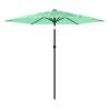 Garden Parasol with Steel Pole - Green 268x268 cm