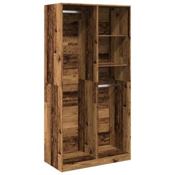 Wardrobe Old Wood 100x50x200 cm | Stylish Storage Solution