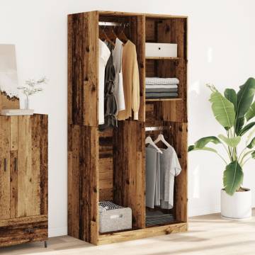 Wardrobe Old Wood 100x50x200 cm | Stylish Storage Solution