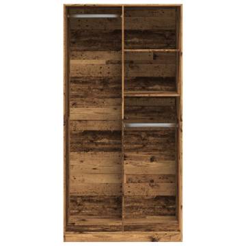 Wardrobe Old Wood 100x50x200 cm | Stylish Storage Solution